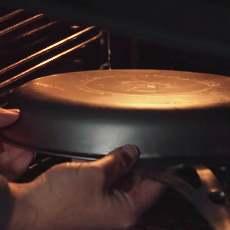 Oven seasoning an AUS-ION RAW pan