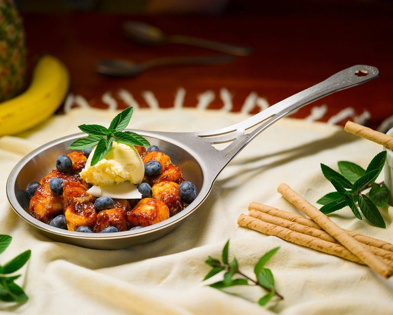 Muscovado and rum banana dessert