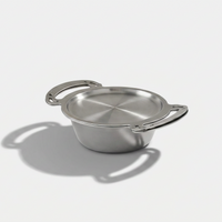 3L Stainless Steel Rondeau with lid