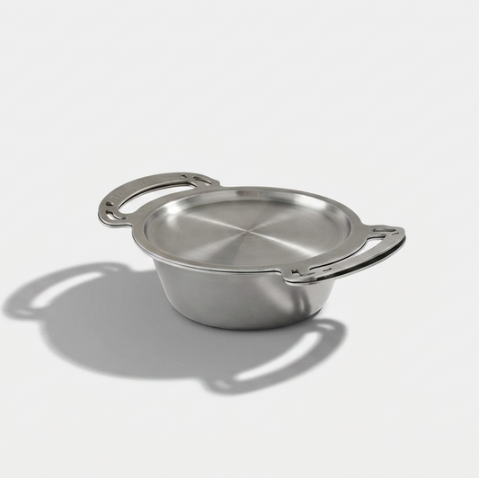 3L Stainless Steel Rondeau with lid