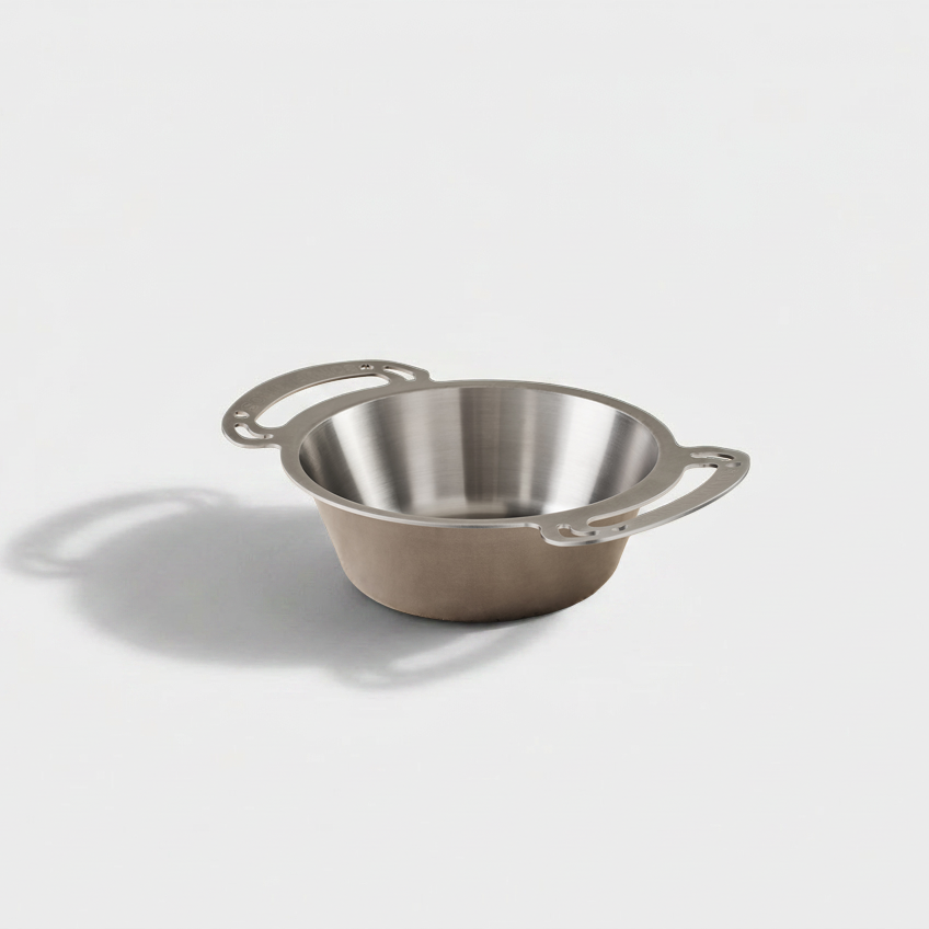 3L Stainless Steel Rondeau & 24cm Frypan-Lid Set