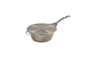 2.5L Stainless Steel Saucepan & 23cm Frypan-Lid Set