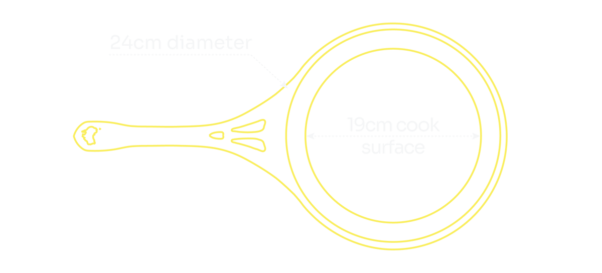 24cm Iron Frypan — specifications