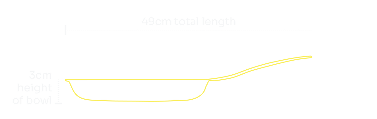 24cm Iron Frypan — specifications