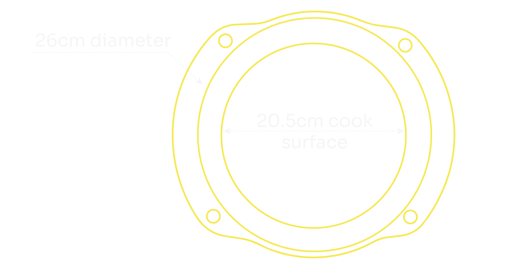 26cm Lightweight Stainless Steel Oven-to-Table Pan - nöni™ — specifications