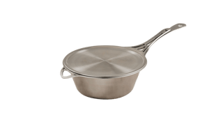4.5L Stainless Steel Saucepan & 27cm Frypan-Lid Set