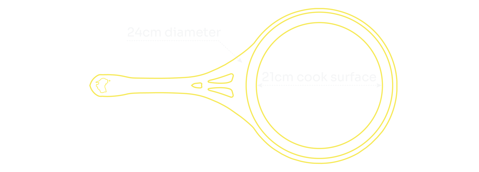 24cm Iron Crepe Pan — specifications