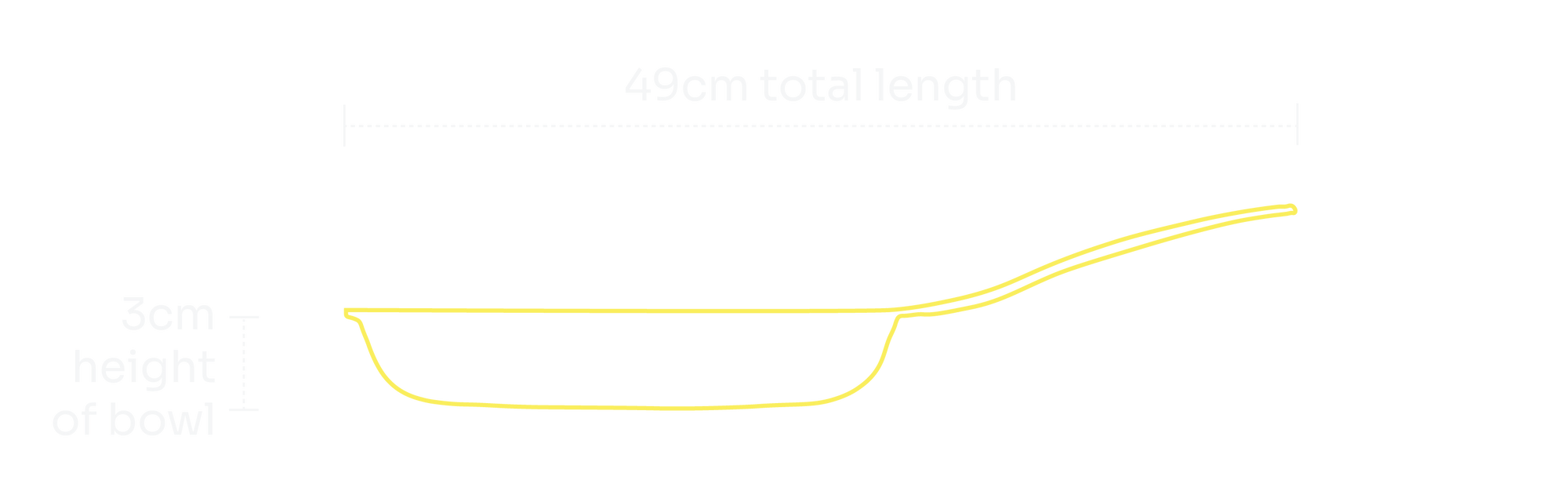 24cm Polished Iron Frypan — specifications