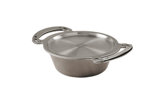 3L Stainless Steel Rondeau & 24cm Frypan-Lid Set