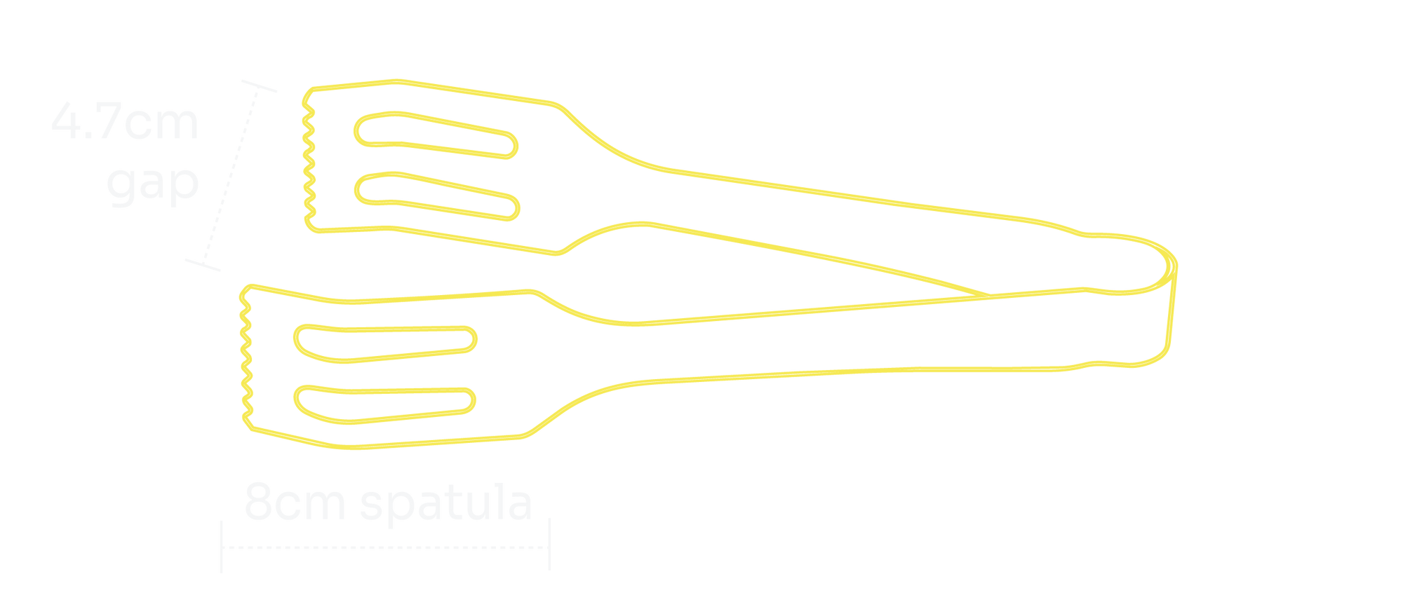 Lil’ Flippa Tongs - Spring Stainless Steel — specifications