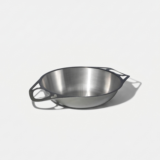 30cm Polished Iron Wok