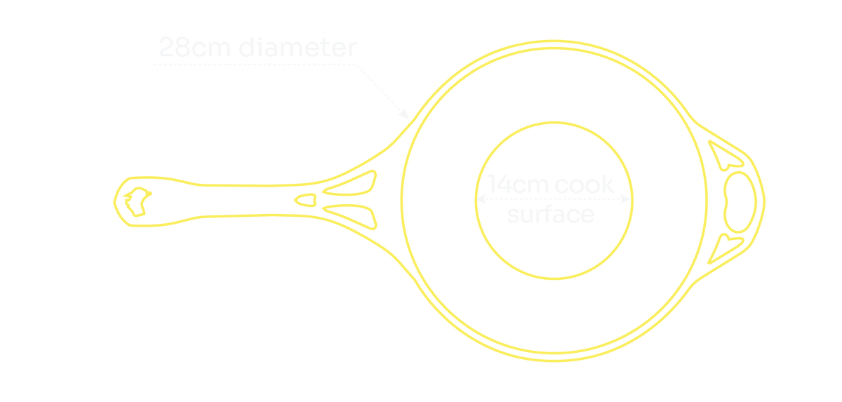 28cm Stainless Steel Wok — specifications