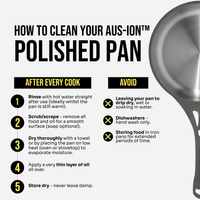 How to clean your AUS-ION Polished pan