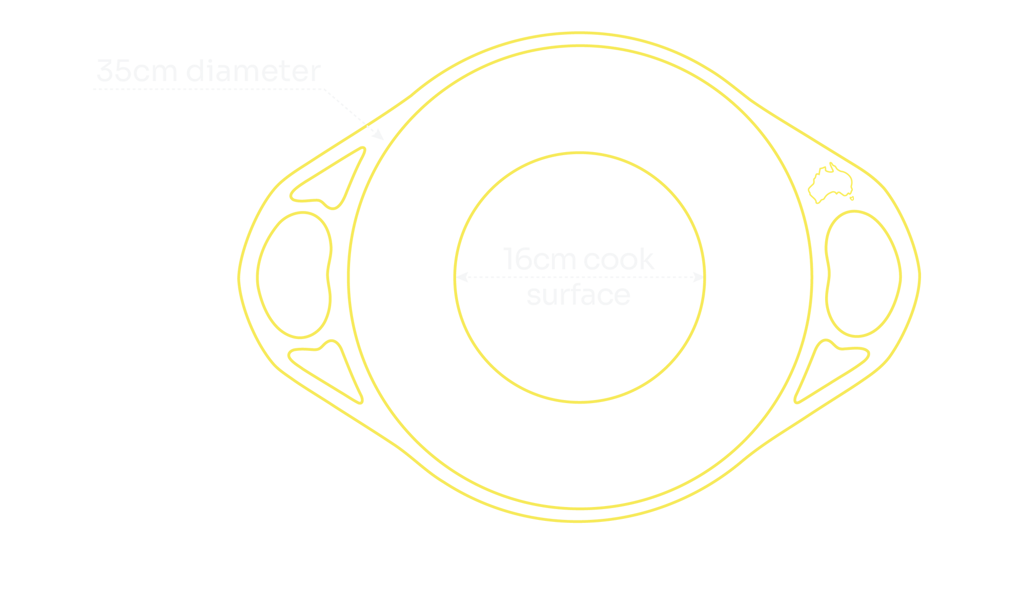 35cm/6L Stainless Steel Wok — specifications