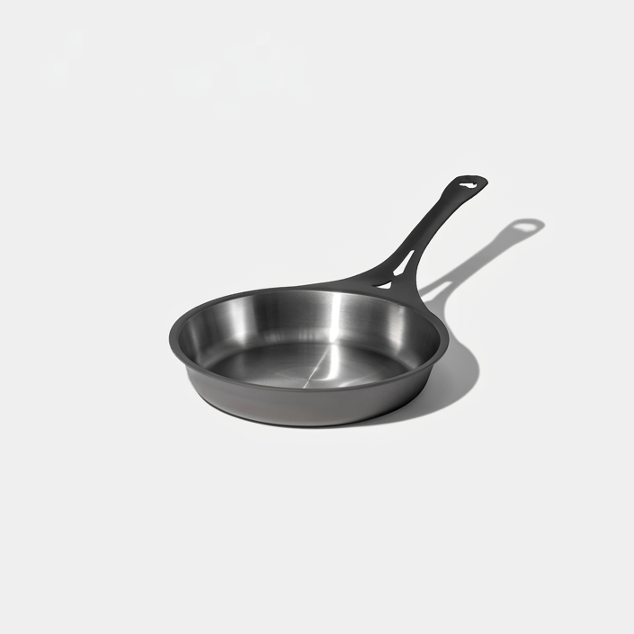 24cm polished iron pan