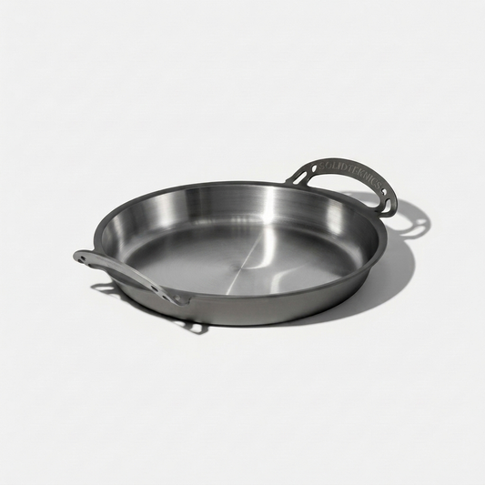 35cm Bigga Polished Iron Frypan