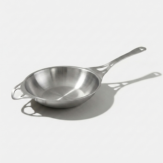 28cm Stainless Steel Wok + free Chef Spoon